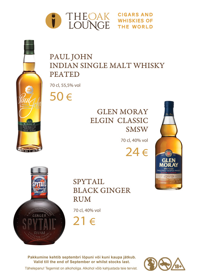 Alcohol Promotion September 2019 May promos are here! Cigars: La Estancia Edicion Exclusiva #60 28€ Davidoff Escurio Gran Toro Cello 17€ A.Fuente Gran Reserva Rothschilds 6,70€ Principle Frothy Monkey 5,90€ Oliva Serie G Maduro 3.75X48 Special G 3.90€ Oliva Serie G 3.75X48 Special G 3.90€ Spirits: Hellyers Road Peated 65€ English Whisky Co. Chapter 14 53€ Canetelli Spumante Brut 6€