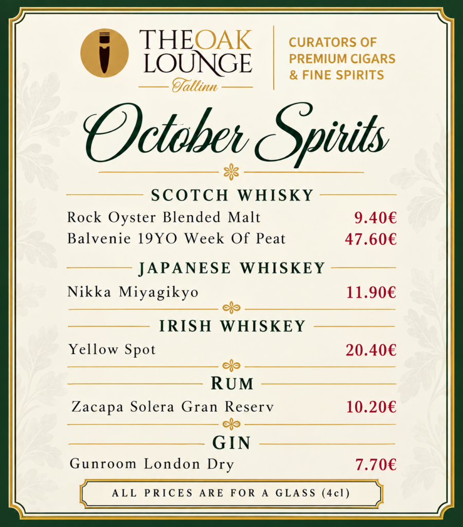 October Spirits at The Oak Lounge